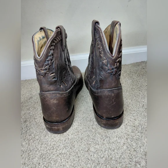 Frye Women Size 8.5B Brown Leather Western Boots - Picture 3 of 13